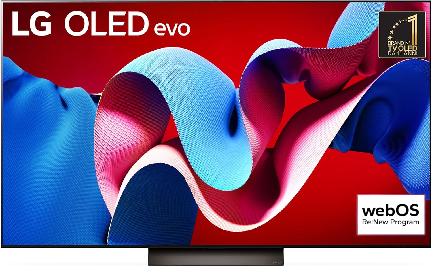 Lg Oled Evo 55'', Serie C4 2024, Oled55C46La, Smart Tv 4K, Processore Α9 Gen7, Brightness Booster, 40W, Dolby Vision, 4 Hdmi 2.1 4K@144Hz, Gsync, Vrr, Alexa, Thinq Ai, Webos 24, Umber Brown